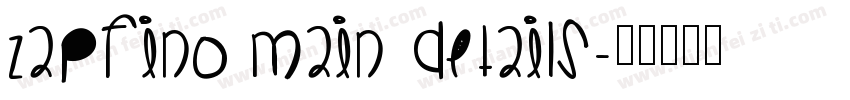Zapfino Main details字体转换
